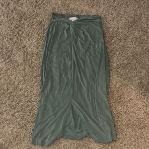 Anthropologie Forest Green Maxi Skirt